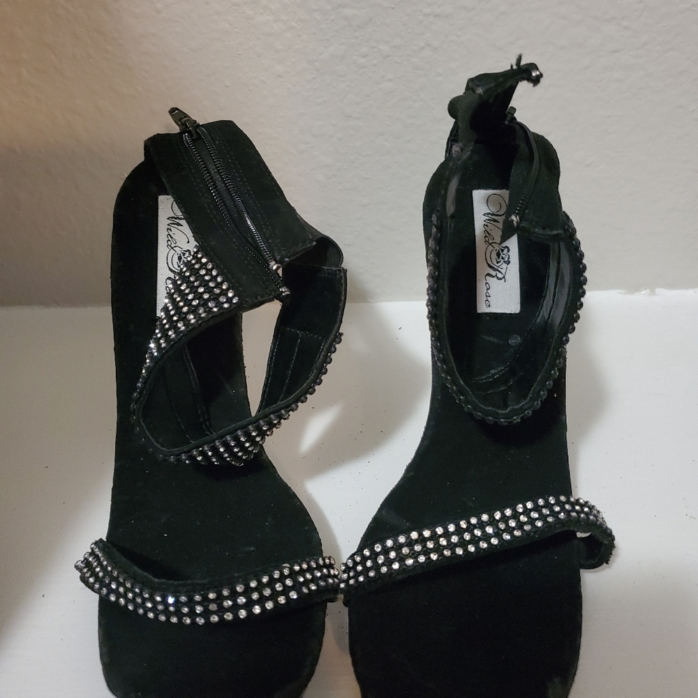Black studded Heel